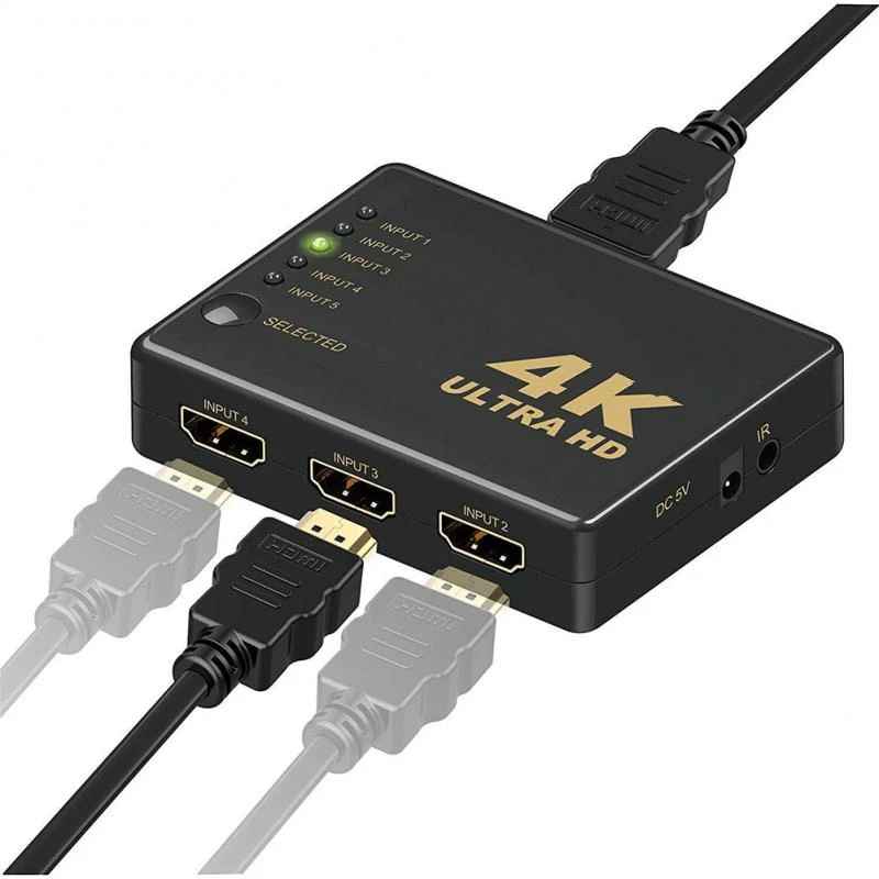 4K 1080P 5 Порты и разъёмы совместимому с HDMI переключатель концентратор со
