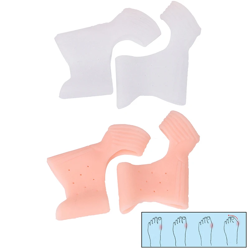 

1Pair Hallux Valgus Corrector BracesSilicone Big Bone Orthopedic Bunion Correction Toes Separator Foot Care Tool
