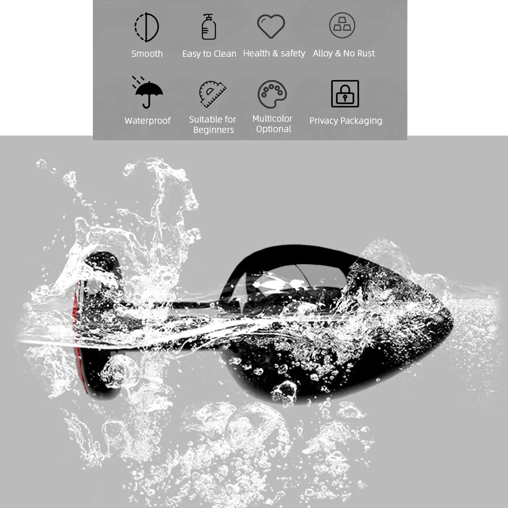 Полная пробка гладкая металлическая Анальная для пистолета игрушка