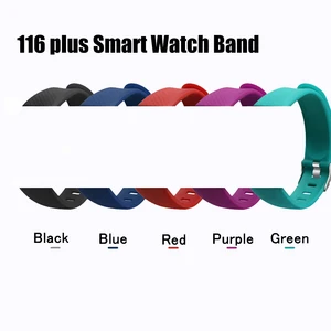 Original Smart Wrist Band Bracelet Strap for 116 Plus Smart Watch Strap Silicone Bracelet Wristband Wrist Strap Smart Accessory