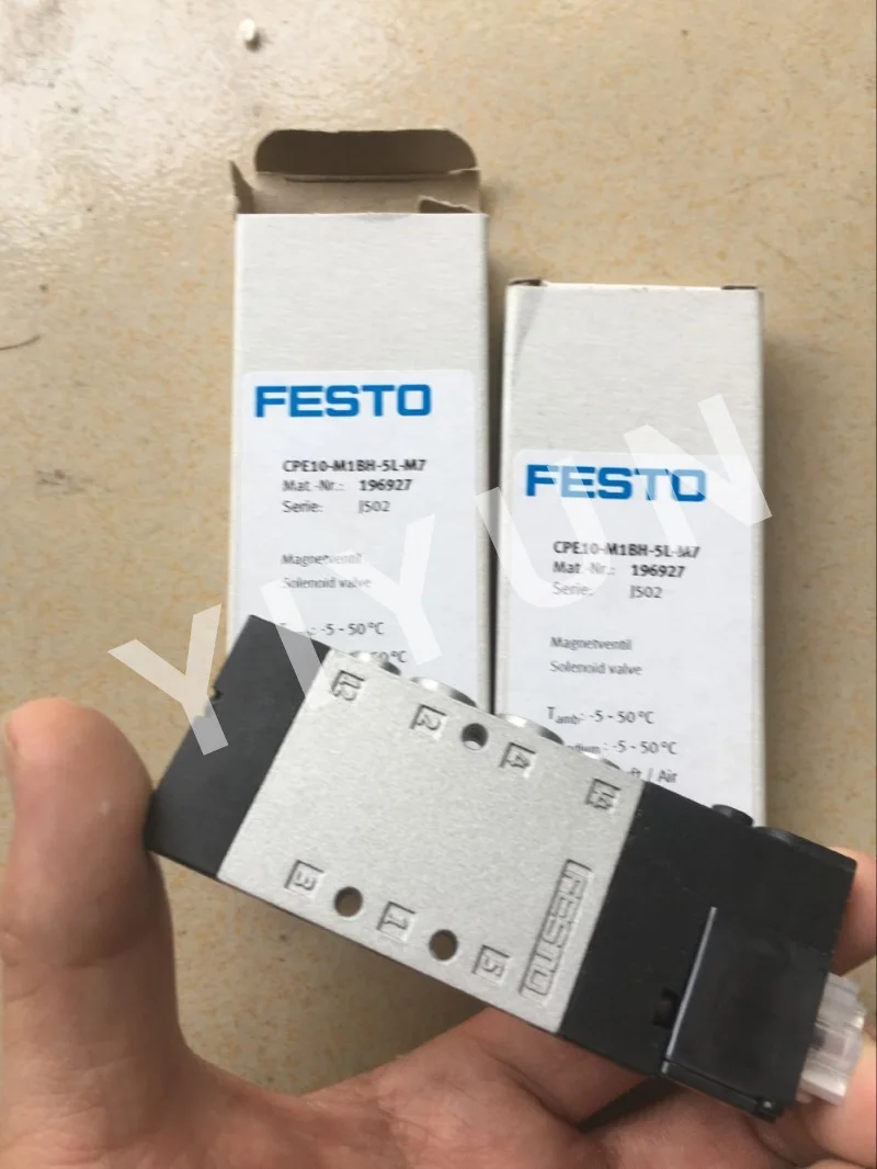 

CPE10-M1BH-5L-M7 196927 CPE10-M1BH-5/3E-M7-B 533143 FESTO Solenoid valve Pneumatic components