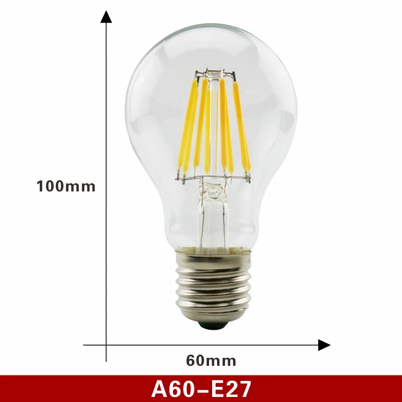 

2 шт. GOT LIANG Ретро Эдисон LED лампа C35/C35L/G45/A60/ST64/G80/G95/G125
