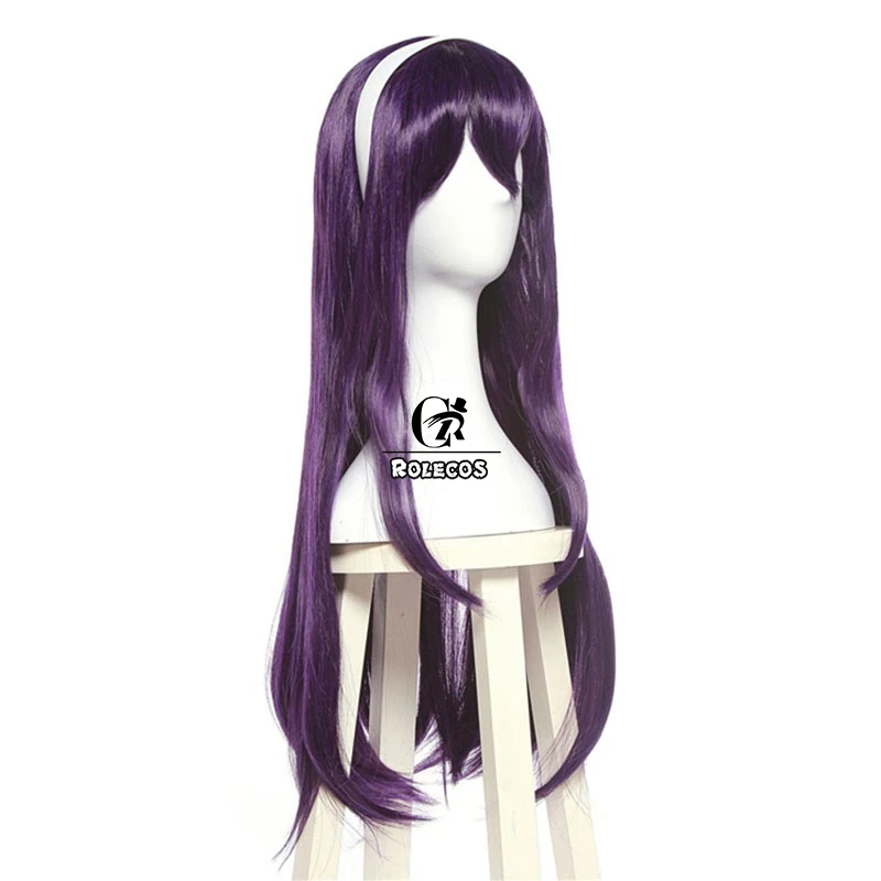 ROLECOS Utaha Kasumigaoka косплей парик для женщин 80 см фиолетовый длинный с прямыми