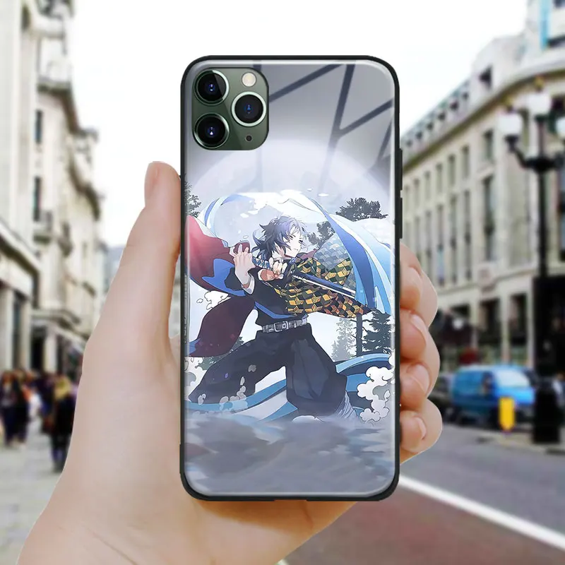 Мягкий силиконовый стеклянный чехол Tomioka Giyuu Real life для iPhone SE 6 6s 7 8 Plus X XR XS 11 12 Mini Pro Max