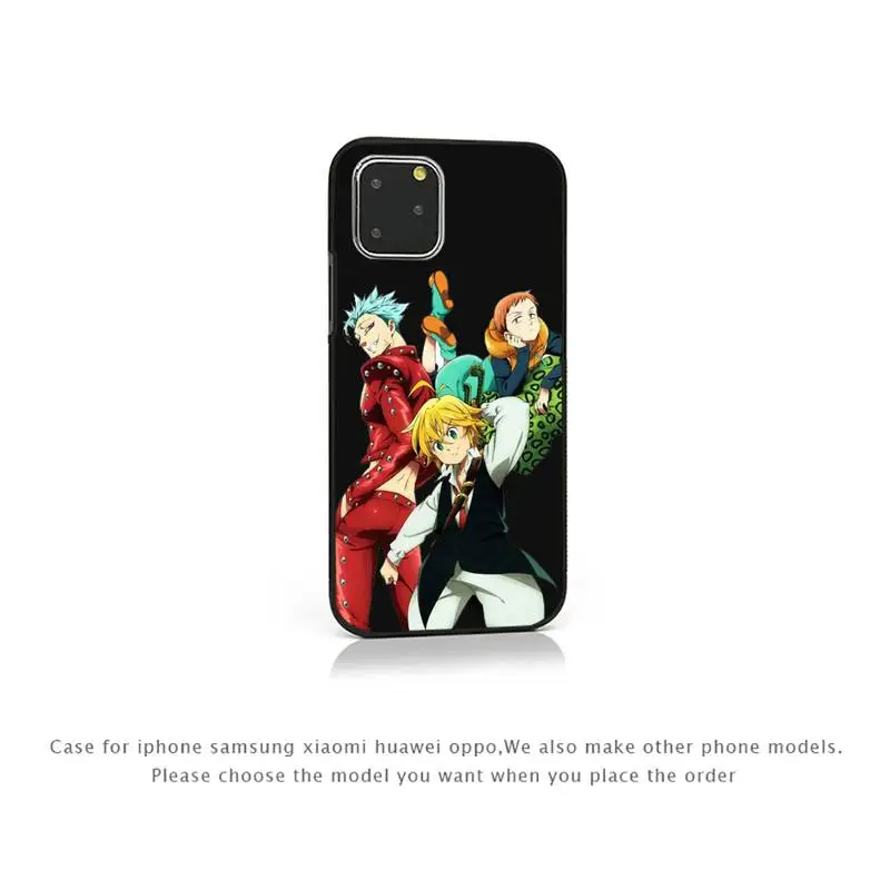 

Anime The Seven Deadly Sins Phone Case for iPhone 7 8 11 12 Pro X XS Max XR Samsung A S 10 20 50 Plus pro funda