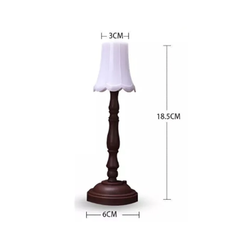 

New Fashion European Retro Mini Table Lamp Bedroom Bedside Eyes Protection Desk Lamps Girls Small Night Light Ornaments