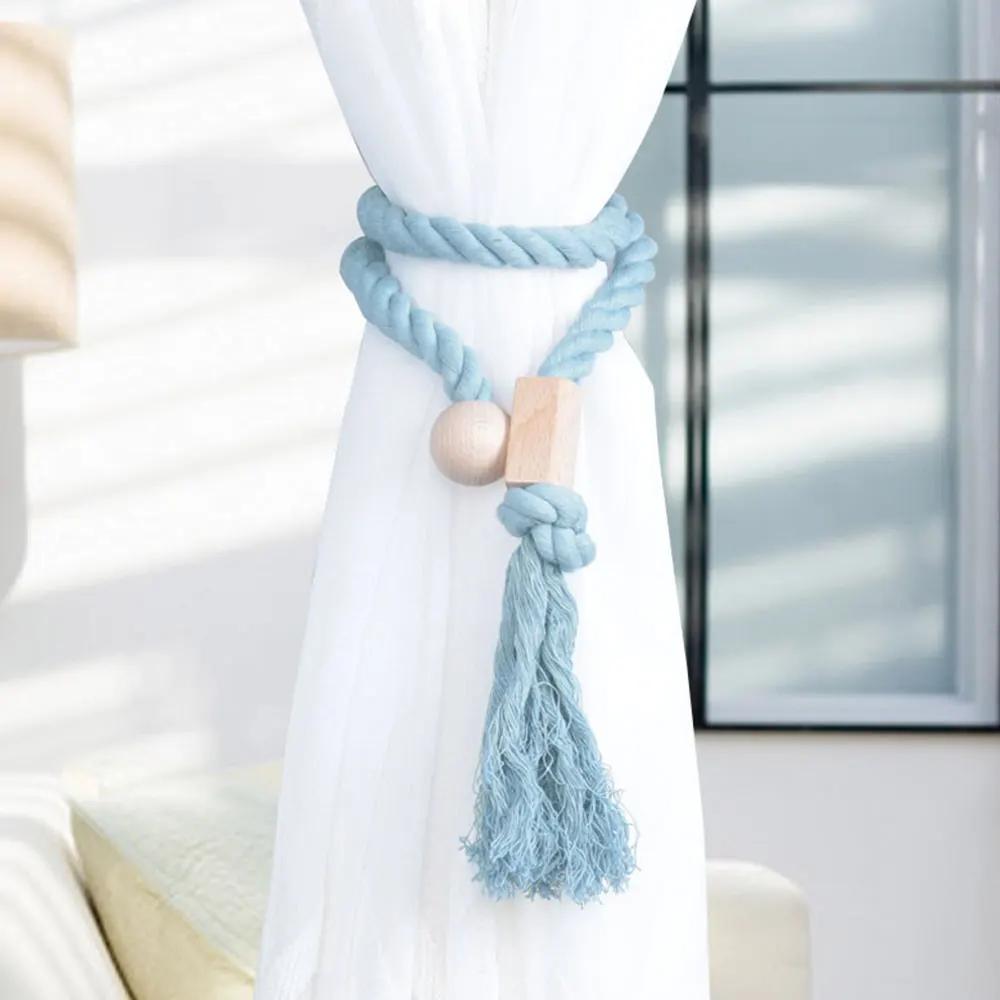 Занавес ремни бахромой магнитные пряжки для штор Творческий галстук веревка