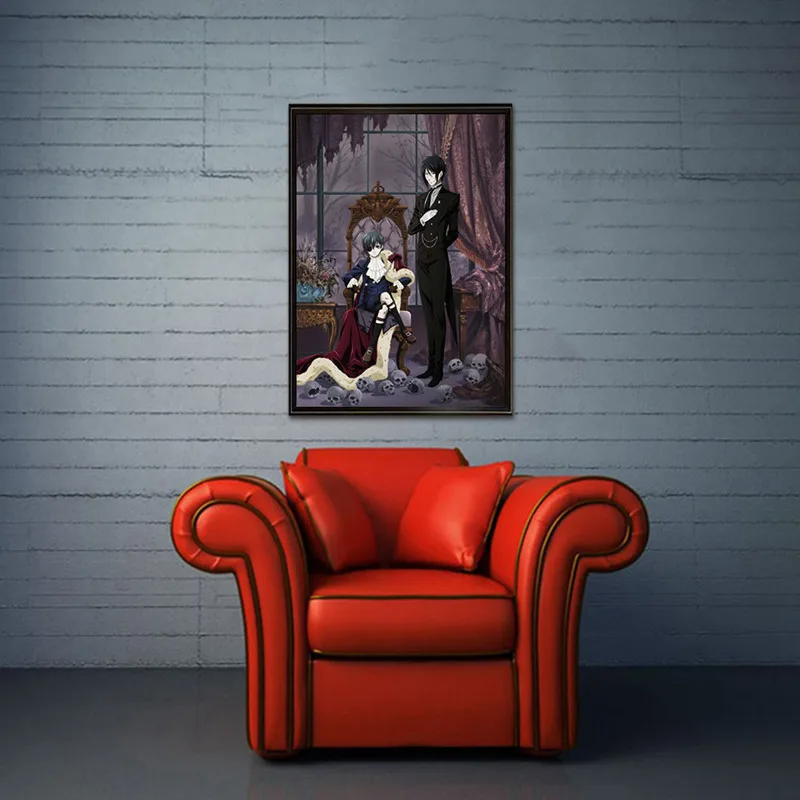 

Kuroshitsuji Butler Anime Manga Wall Poster Scroll Home Decor Poster Cosplay