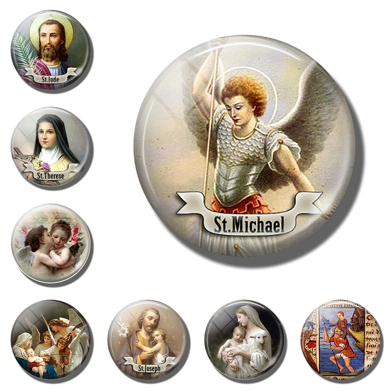 Магнит на холодильник в стиле СВ Майкла декоративный Санта Джуд наклейка с