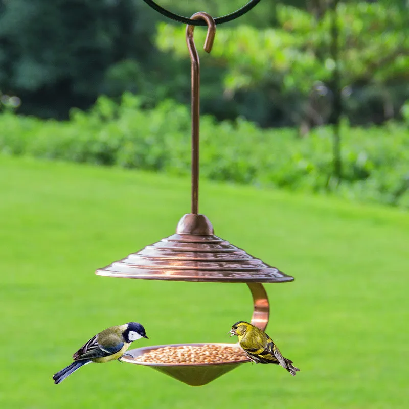 

A1 Bird supplies outdoor villa balcony bird food bird feeder feed trough metal automatic cutting AP927949