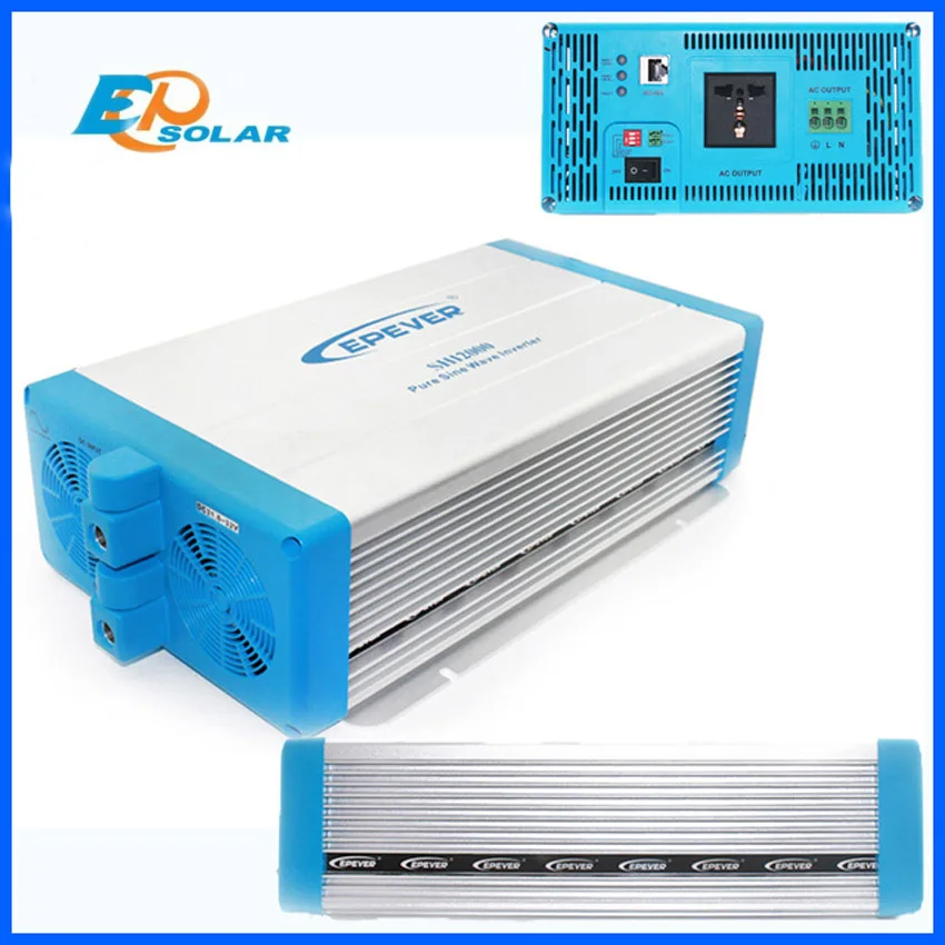 EPEVER SHI2000W Off Grid Solar Power High Frequency Sine Wave Inverter 2KW DC 24/48V Input to AC 220V/230Vac