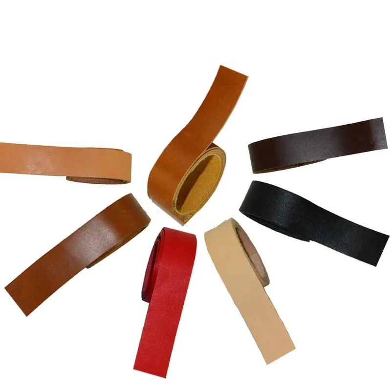 

1mm Thin Oil Wax Leather Strip Slingshot Fishing Rod Hand Handle Wrapped Tiras De Piel De Vaca Leather Cord Cowhide Tie Rope