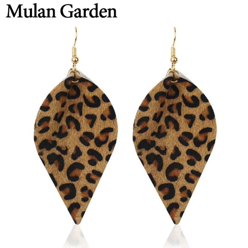 Женские серьги-подвески из натуральной кожи с перьями | Украшения и аксессуары