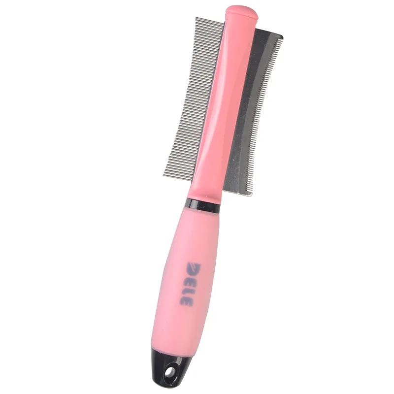 

Dog Cat Removal Hairs Comb Brush Fur Shedding Trimming Blue Pink Dual Purpose Pet Grooming Tool Wholesale