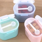 Контейнер для детского сухого молока большой емкости, Коробка Для Хранения Детского Питания, двойная коробка для кормления, герметичная банка для сухого молока для новорожденных