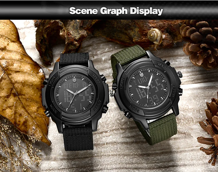 Мужские наручные часы ADDIES многофункциональные водонепроницаемые цифровые