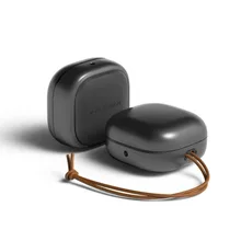 VRS for Samsung Galaxy Buds 2 / Pro / Live Earphones Earbuds Soft Cover Black Silicone Protector Shell