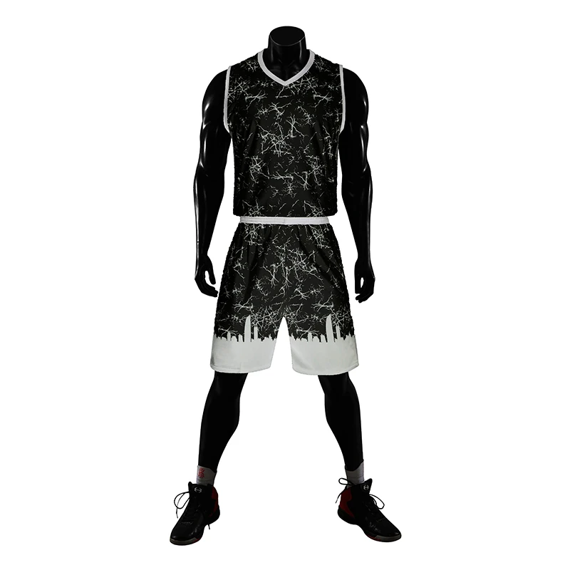 Городской уличный баскетбольный костюм мужская Трикотажная трендовая