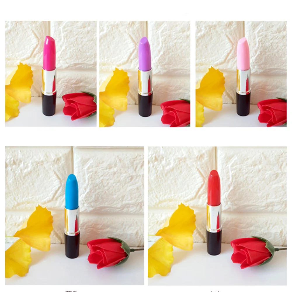 

24pcs Lipstick Ball-Point Pen Creative Beautiful Ball-Point Pen Lipstick Sign Pen for Home Store School Random Color