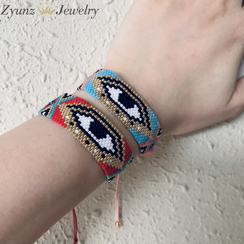 5 шт. женские разноцветные браслеты Миюки с бусинами|Браслеты шармами| |