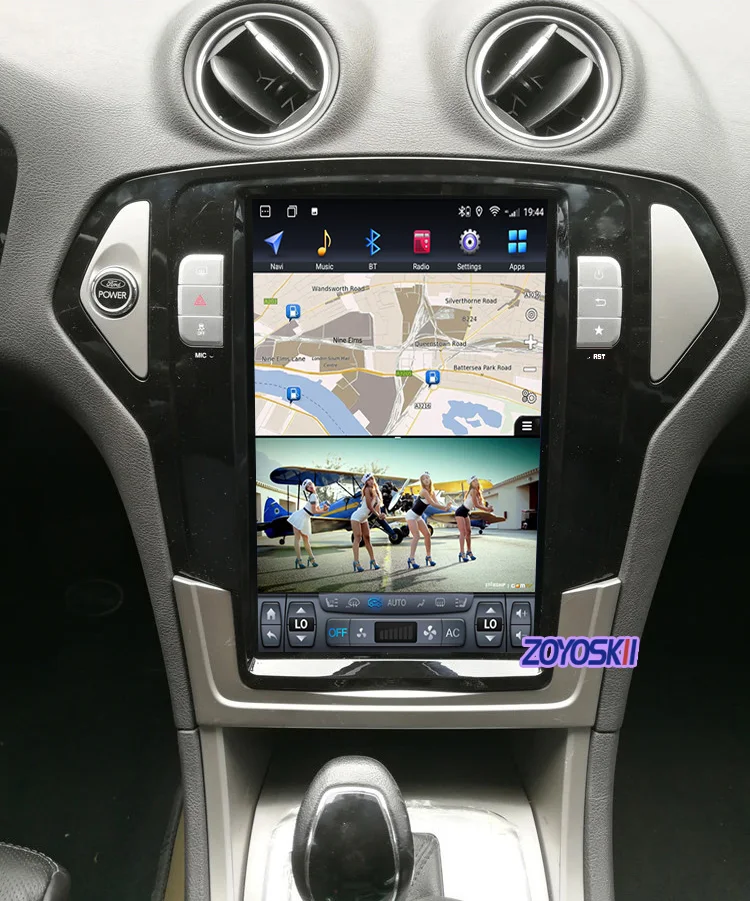 Android 10 12 8 дюйма вертикальный экран автомобильное радио в стиле Тесла GPS Carplay