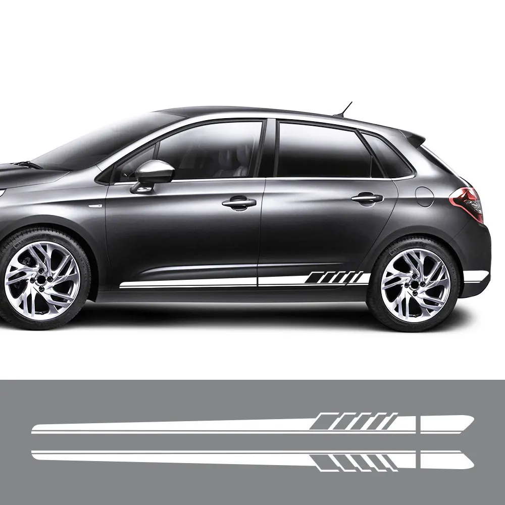 For Citroen Berlingo C1 C2 C3 C4 C4L C5 C6 C8 C-Crosser C-ELYSEE Jumpy Nemo Picasso VTS Xsara Accessories 2PCS Car Side Sticker - купить по
