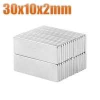 5100pcs 30x10x2 neodymium magnet ndfeb magnets 30102 block super powerful strong permanent magnetic imanes block 30x10x2mm