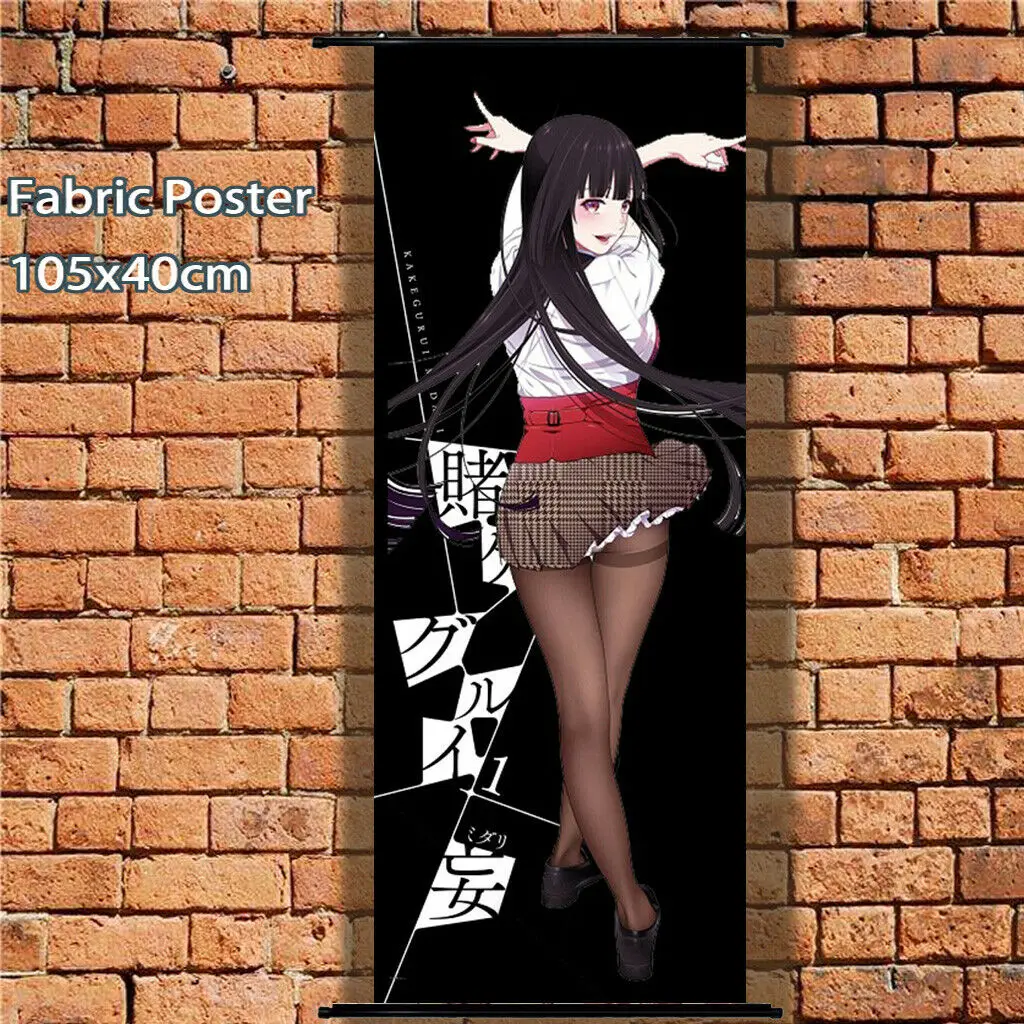 Длинный тканевый плакат настенный свиток Kakegurui xx Yumeko Ikishima Midari 105x40 см|Рисование и