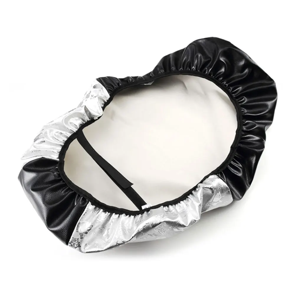 

Durable PVC PU Leather Seat Cover Seat Cushion Heatproof Motorcycle Cover L Silver Motorcycle Seat Cover