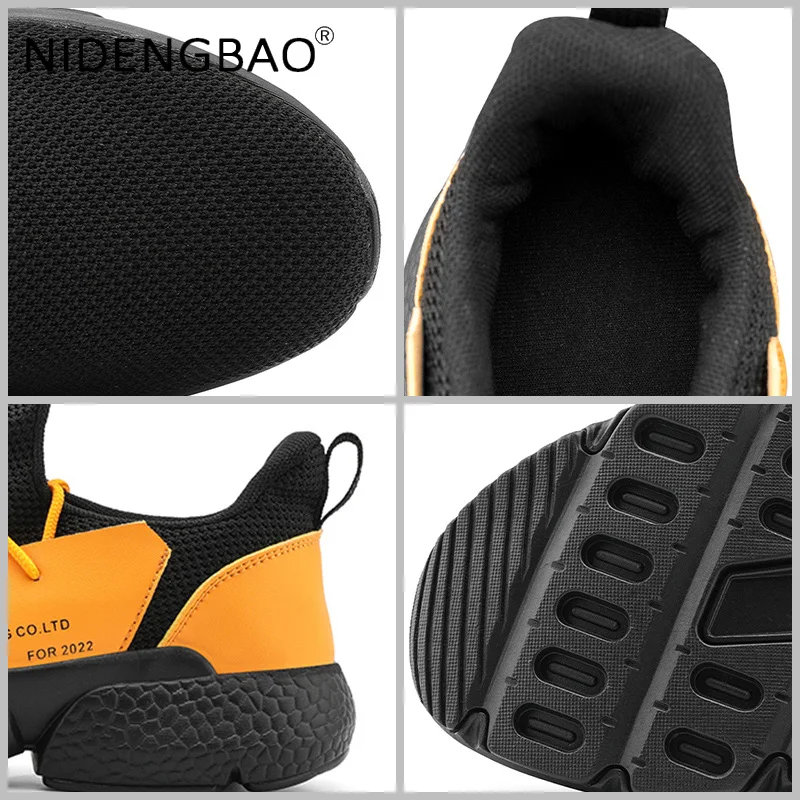 Mens Sneakers Walking Running Sports Shoes Lightweight Fly Weight Mesh Breathable Outdoor Casual Trainers Comfortable Size 39-46