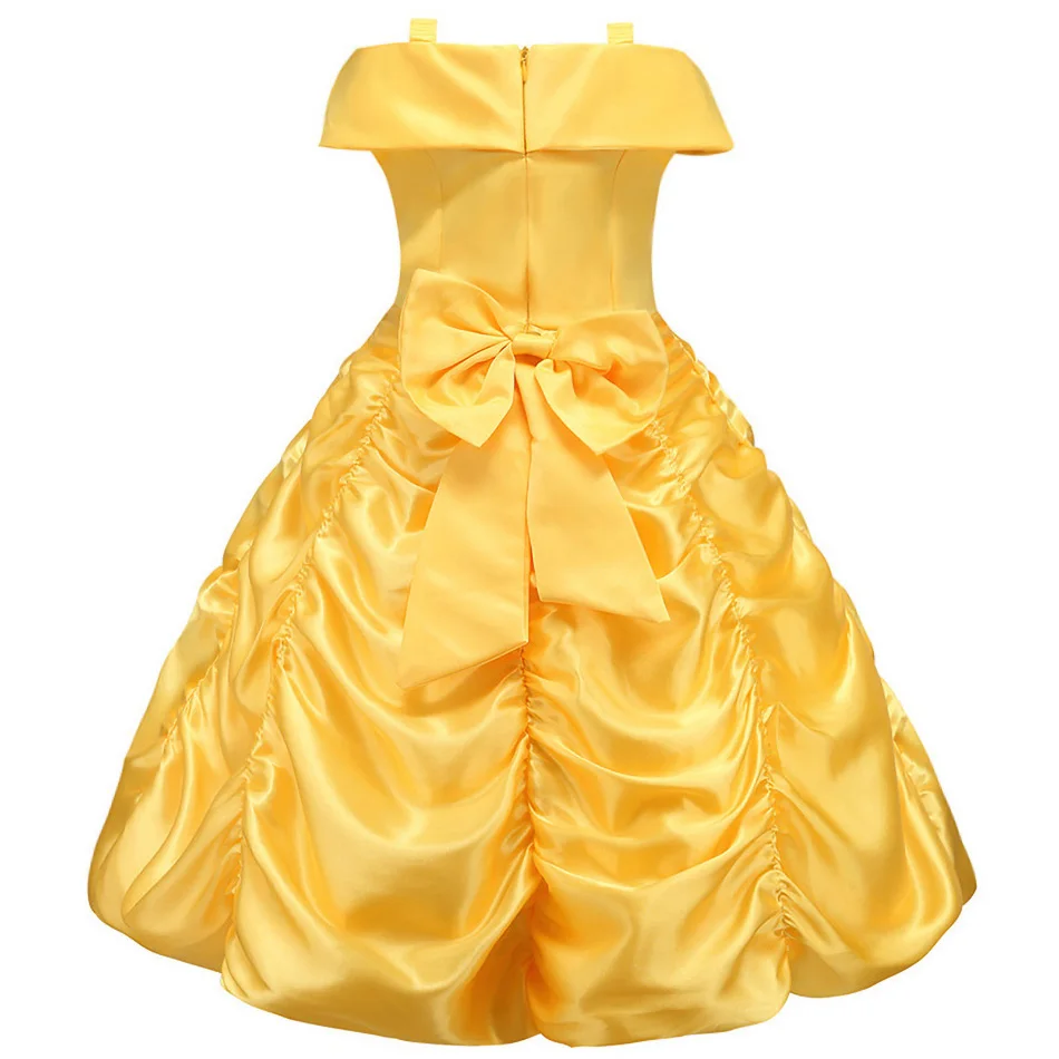 Little Girls Belle Dress Up Costume Kids Beauty Fancy Clothes Children Christmas Birthday Carnival Party Princess | Детская одежда и