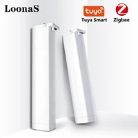loonas tuya zigbee smart electric automatic curtain motor control system compatable alexa and google assistant