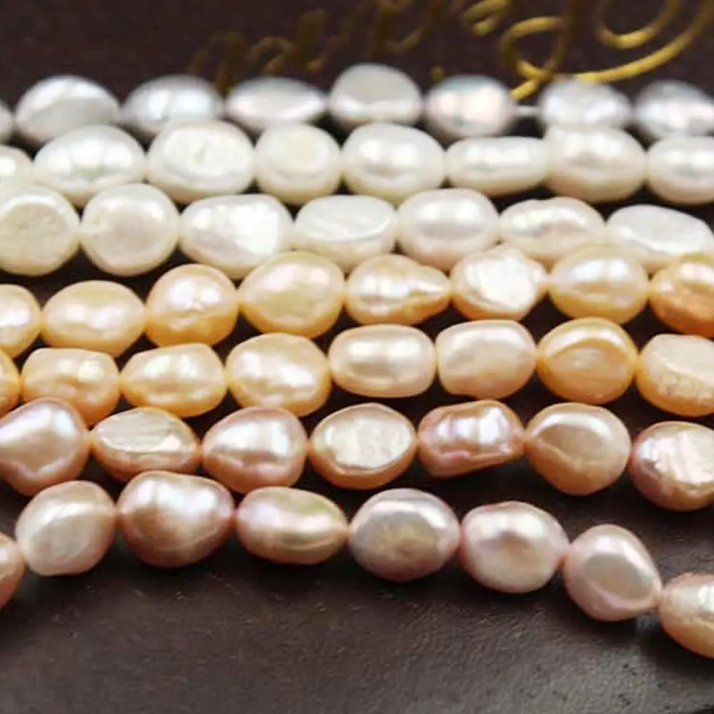 Небольшие бусины неправильной формы с натуральным пресноводным жемчугом 9 10 мм в