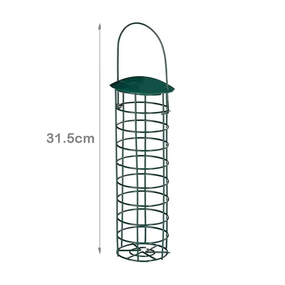 

1pc Iron Bird Feeder Outdoor Hanging Mesh Feeding Portable Wild Birds Grease Ball Holder Feeder Park Garden Pet Bird Supplies