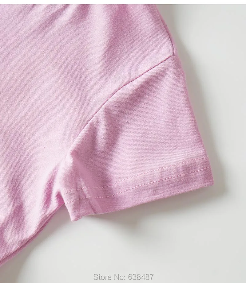 

Infant Girls Tops Summer Casual Cartoon Tee 100% Combed Cotton t-shirt Pink Baby Girl Clothes Short Sleeve Children Kids t shirt
