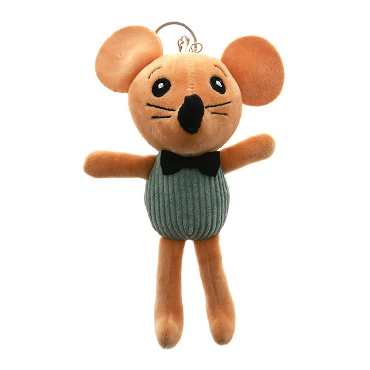 2019 Cartoon Mouse Stuffed Plush Toys Keyring Holder Animal Keychains Women Key Chains Pendant for Bag Children Gifts |