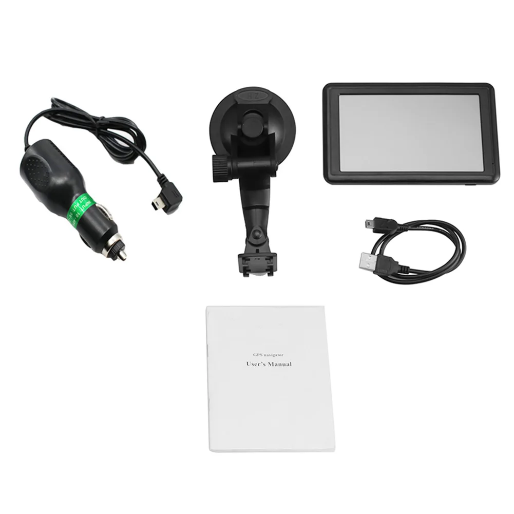 Автомобильный GPS-навигатор 5 дюймов 4 Гб сенсорный TFT-экран HD портативный