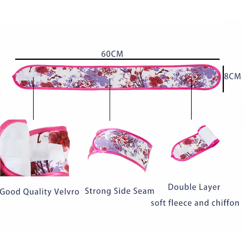 

Solid/Floral Head Band Sweat Hairband Wrap Stretchable Washable Headbands For Women Face Wash Makeup Hair Accessories Headwear