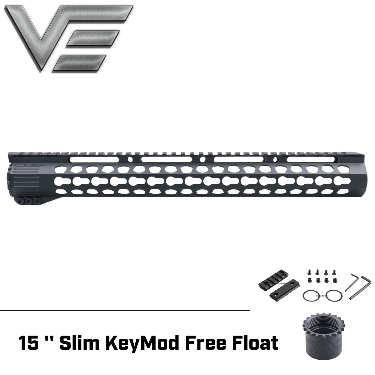 AR15 M4 M16 .223 Slim KeyMod Тактический 15 дюймовый свободный поплавок кронштейн с