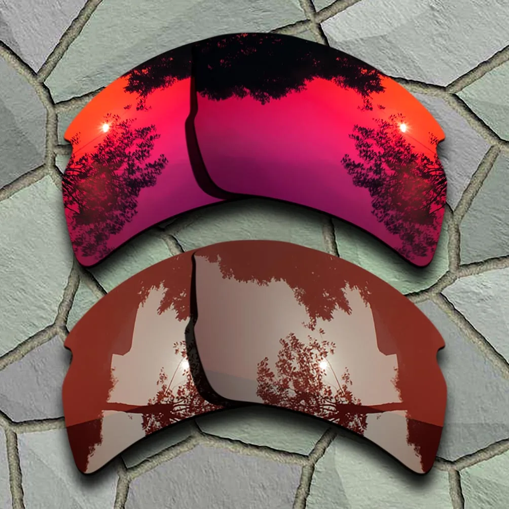 

Midnight sun Mirrored & Brown Polarized Replacement Lenses for Flak 2.0 XL Frame 100% UVA & UVB