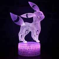 cute toy gift cartoon atmosphere lamp for children kids room 3d night light remote control creative colorful touch gift lamp