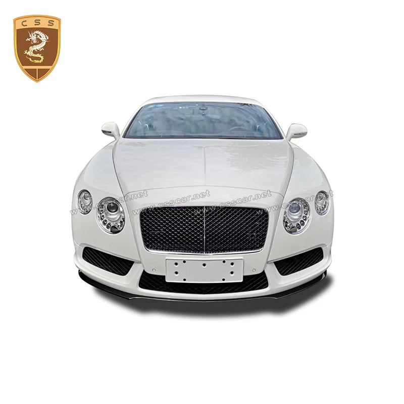 Передний бампер из настоящего углеродного волокна для Bentley Continental V8s 12 15|Обвесы| |