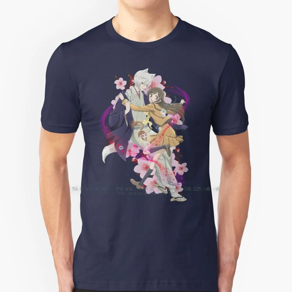 Футболка Tomoe и Nanami из 100% чистого хлопка, аниме Томоэ камисама хаджимамамамита камисама, лиса, фоксиокай, поцелуй манги