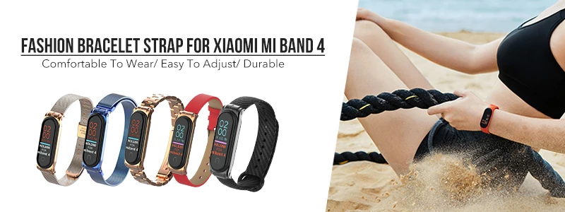 Бабочка Пряжка Mi Band 4 ремешок для Mi Band 4 3 Мини нержавеющая сталь металлический однотонный ремень браслет для Mi Band 3 Ремешок Браслет