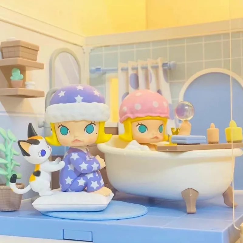 

POP MART One Day of Molly Series art toys figure Random box gift Blind box Action Figure Birthday Gift Kid Toy free shipping