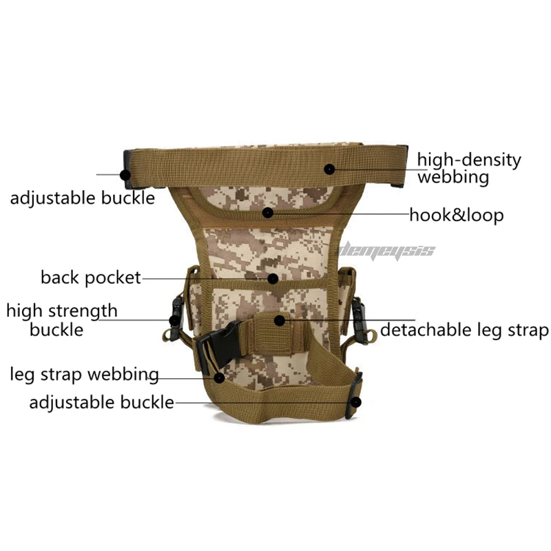 Tactical Outdoor Sport Leg Bag Military Hunting Pack Army Combat Multi-Purpose Camo Drop Thigh Pouch | Спорт и развлечения