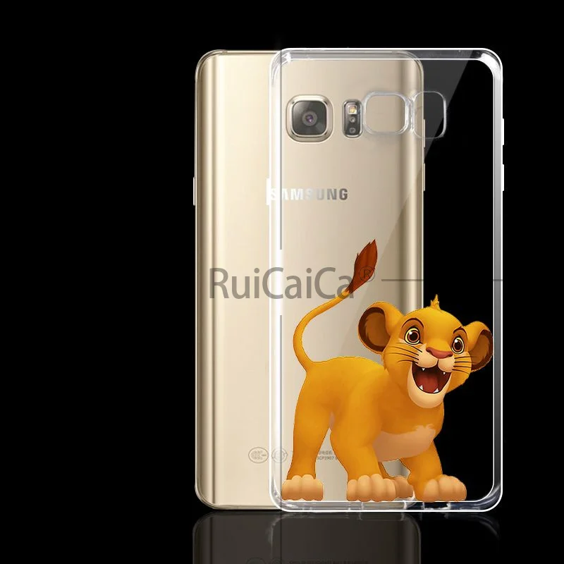 Ruicaica милый мультфильм Король льва 2019 цветной рисунок чехол для телефона Galaxy S7 edge