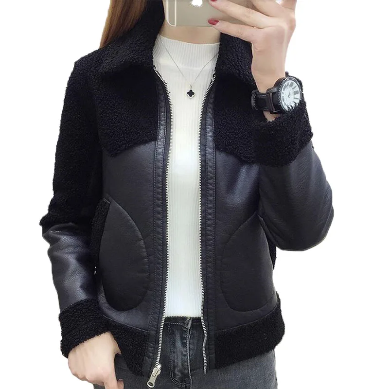 Новинка 2020 Женское пальто из овечьей шерсти с обеих сторон осенне-зимняя