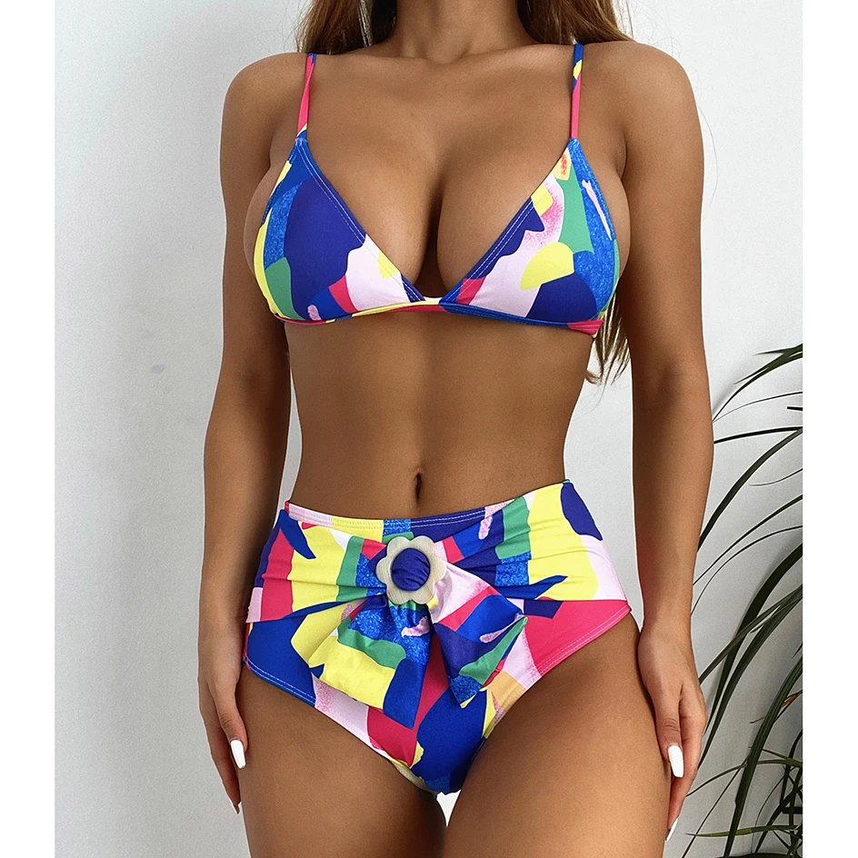 

Sexy Bikini 2021 Swimsuit Female Bathing Suit Women`s Swimwear High Waist Bikinis Set Swimsuits maillot de bain femme Beahwear
