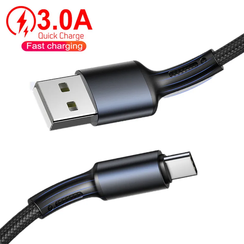 Супер зарядное устройство для huawei P40 P30 lite P20 Mate 20 30 Pro honor 9X P Smart Z светящийся Тип C USB 3